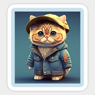 Ginger kitten Sticker